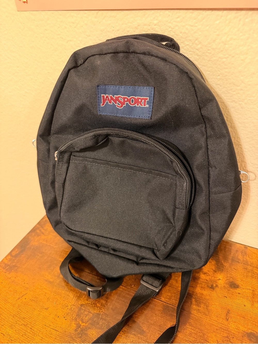 Mini Jansport Black Compact Everyday Backpack